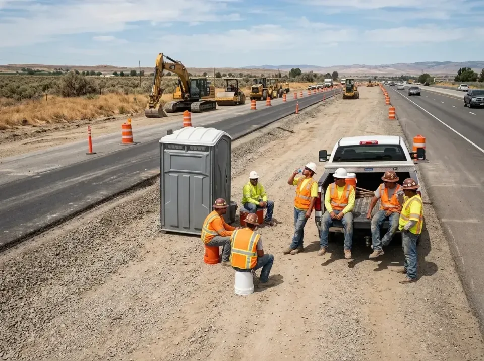 highway-road-construction-crew-007 — frequently asked questions, Porta Potty and Restroom Rentals in Danville, CA